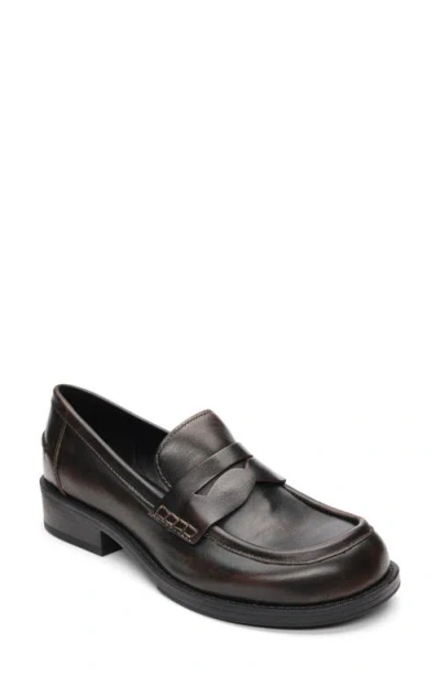 Ash Ringo Penny Loafer In Black