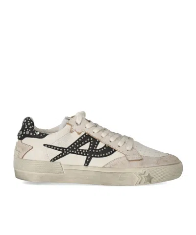 Ash Rivet Low-cut Casual Shoes In Nude