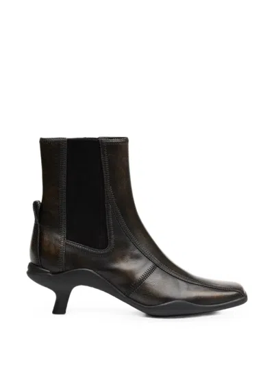 Ash Rocket Heeled Chelsea Boots In Black
