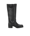 Ash Round-head Boots In Black
