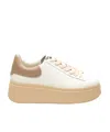 Ash Moby Platform Sneaker In Nude