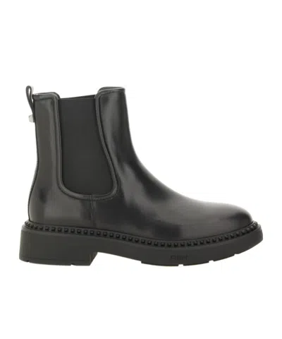 Ash Madison Ankle Boot In Black