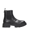 Ash Woman Ankle Boots Black Size 11 Soft Leather In Black