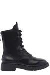 Ash Lacing Short Boots In Nero