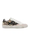 Ash Contemporary Low Top Sneakers With Contrast Panels In Brown