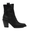 Ash 80mm Jagger Panelled Ankle Boots In Black