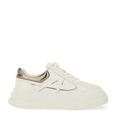 Ash Round-toe Low-top Sneakers In White