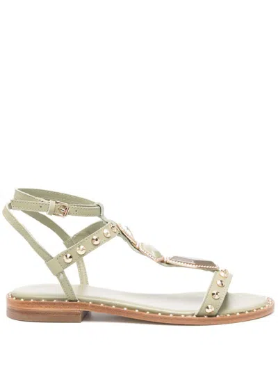 Ash Sage Green Calf Sandals