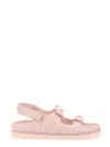 Ash Ursula Leather Sandals In Pink