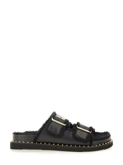 Ash Utah Bis Sandals In Black