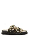 Ash Women's Utah Embellished Buckle Sandals In Black