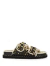 Ash Women's Utah Embellished Buckle Sandals In Black