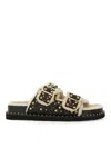 Ash Women's Utah Embellished Buckle Sandals In Black