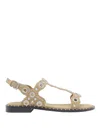 Ash Cuoio Sandals With Studded Slingback Strap In Neutral