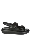 Ash Vinci Black Platform Sandal In Nero