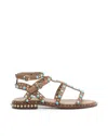 Ash Passion Stud Embellished Sandals In Cinnamon
