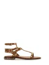Ash Gladiator Sandal Open Toe Ankle Strap In Brown