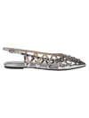 Ash Bazaar Slingback Stud Embellished Sandals