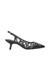 Ash Laced Black Low-cut Shoes With Metallic Studs