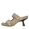 Ash Jewel Footbed Heeled Sandals In Brown