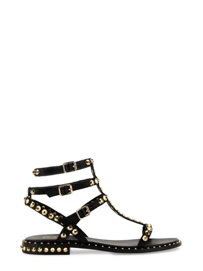 Ash Woman Sandals Black Size 6 Soft Leather