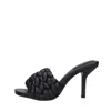 Ash Woman Sandals Black Size 10 Polyurethane In Nero Neri E Grigi