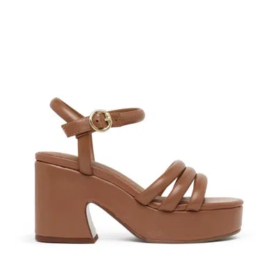 Ash Onyx Cinnamon Heeled Sandal In Brown