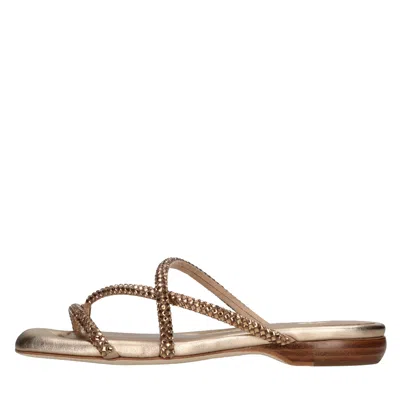 Ash Sandals Golden In Oro Metallici E Grigi