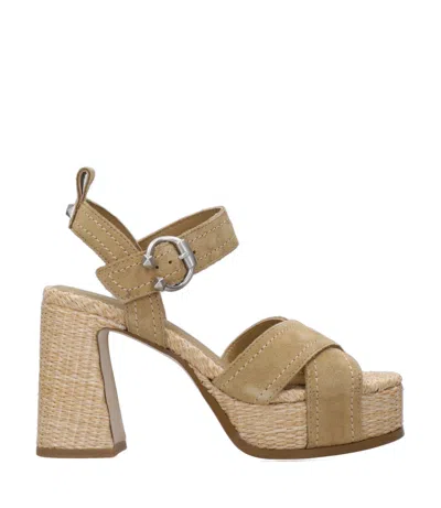 Ash Sandals Leather Brown