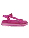 Ash Rhinestone Flat Sandals In Multicolor