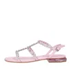 Ash Woman Sandals Light Pink Size 6 Soft Leather In Rosa Chiari E Naturali