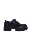 Ash Scarpe Derby Con Plateau E Lacci In Black