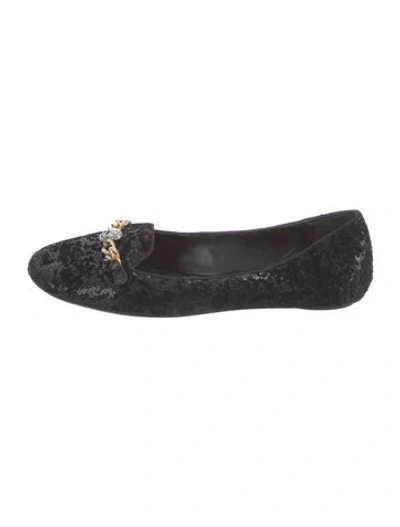 Pre-owned Ash Sequins Loafers In Black