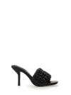 Ash Black Slip-on Mules With Braided Band In Leather Woman