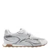 Ash Kabuki Sneakers In Silver Suede And Fabric In Metallic