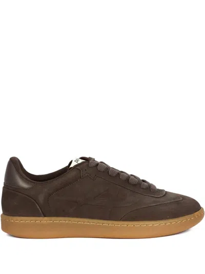 Ash Siena Suede Lace-up Sneakers In Brown
