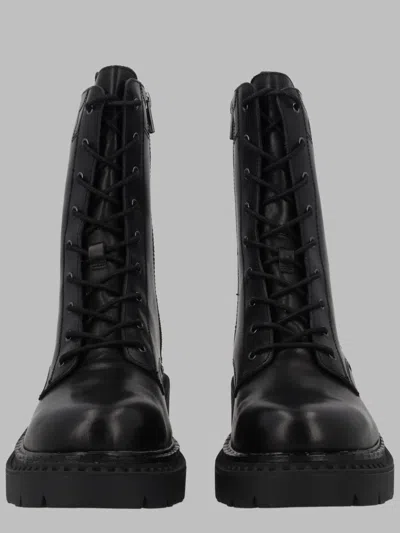 Ash Sleek Ankle Boots With Cutout Detail In Black