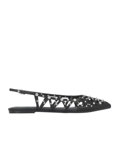 Ash Pointed-toe Studded Shoes In Black