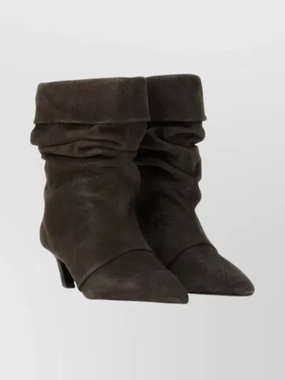 ASH SLOUCHY MID-HEEL POINTED TOE BOOTS