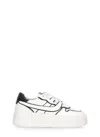Ash Low Top Leather Platform Sneakers