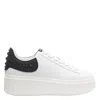 Ash Moby White And Black Sneaker In White