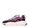 Ash Woman Sneakers Magenta Size 8 Calfskin In Nero Neri E Grigi