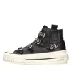 Ash Rainbow Sneakers In Black Leather In Nero Neri E Grigi