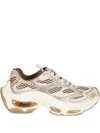 Ash Layered Suede Platform Sneakers With Translucent Accents In Multi