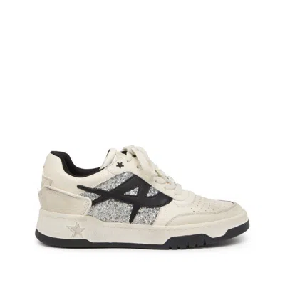 Ash Woman Sneakers Ivory Size 8 Leather In Bianco Chiari E Naturali