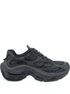 Ash Casual Low Top Sneakers With Mesh Panels In Gray