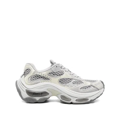 Ash Mesh-panels Low-top Sneakers In Gray