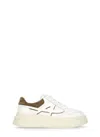 Ash Breathable Round Toe Low Sneakers In White