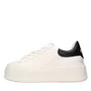 Ash Moby White And Black Sneaker In Bianco Chiari E Naturali