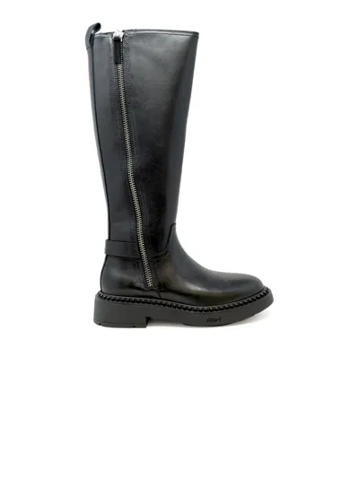 ASH ASH SOFT MUSTANG BLACK BOOTS